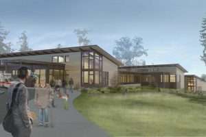 Peace Island Medical Center front view rendering