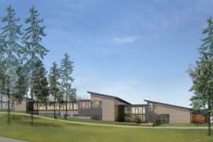 Peace Island Medical Center far view rendering