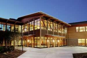 Philip Starr Building exterior at night