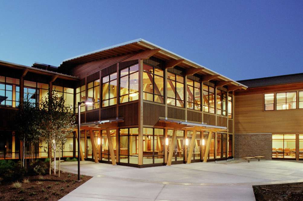 Philip Starr Building exterior at night