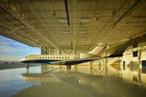 Full length view of airplane in the Northwest Airplane Hangar