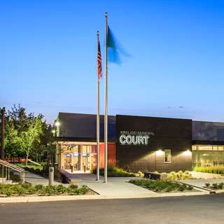 Kirkland Public Safety Building exterior entrance, Kirkland, WA