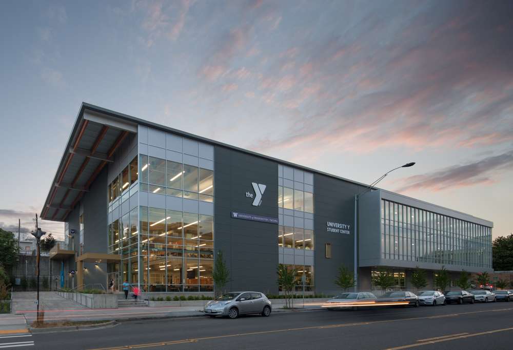 YMCA University of Washington Tacoma exterior street view