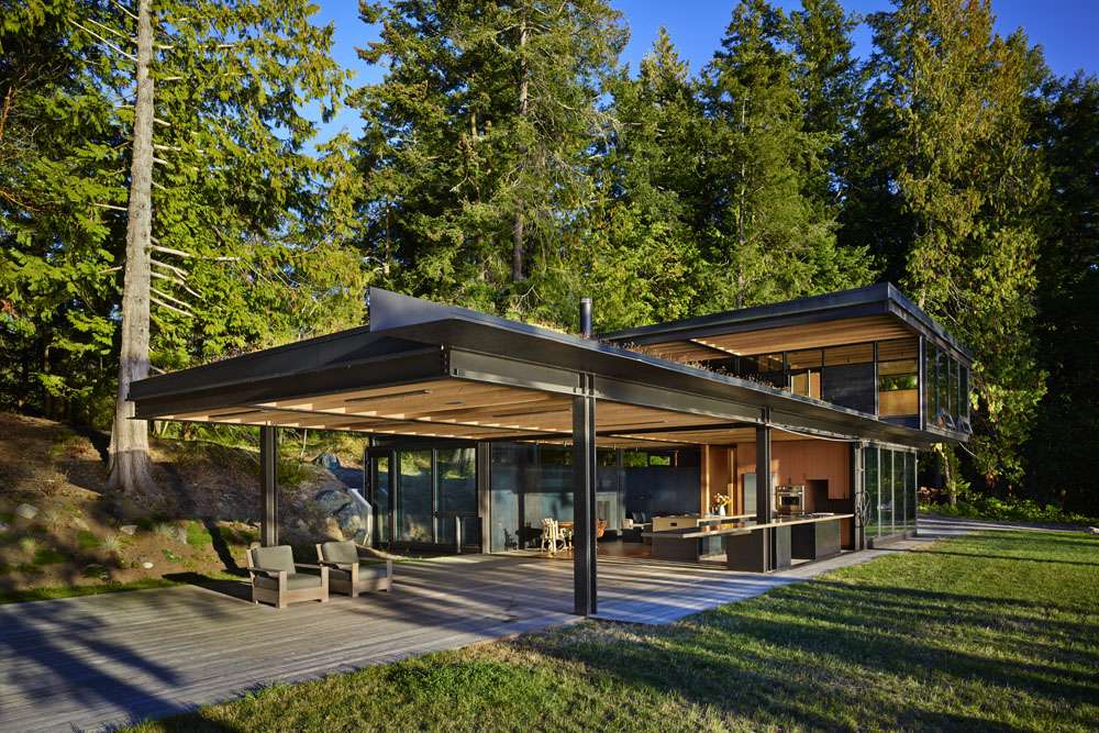 Pole Pass Retreat, Orcas Island Pole Pass Residence with open kitchen