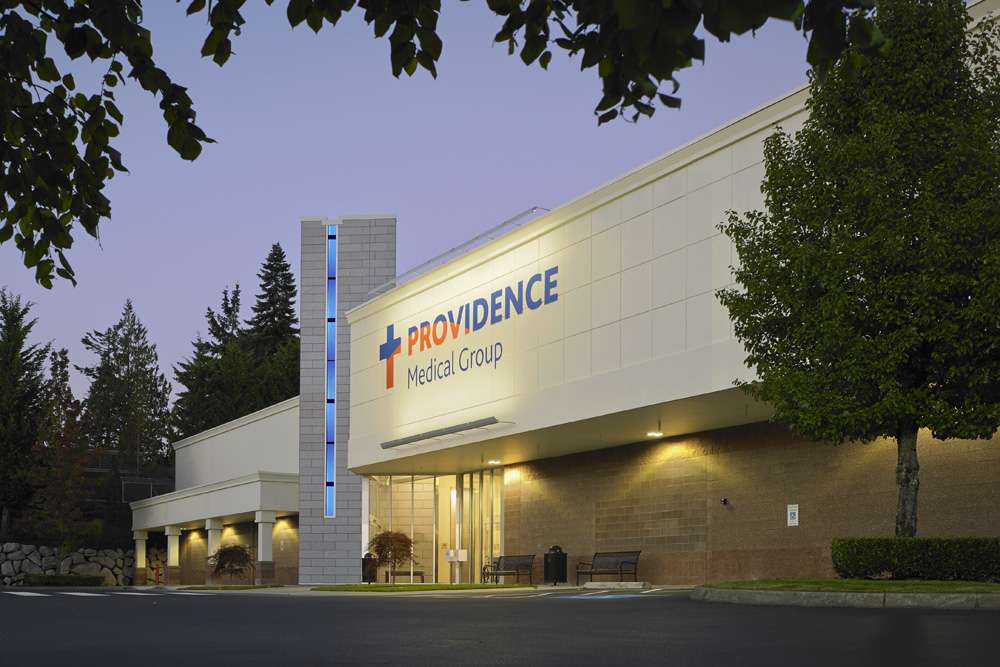 Providence Health Care West Olympia Clinic exterior night