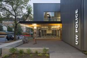 University of Washington Police Station exterior side view 
