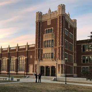 Natrona County High School featuring historic masonry fascade