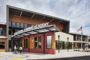 Olympia Regional Learning Academy exterior entrance