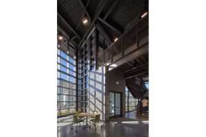 Seattle Maritime Academy interior featuring full-length windows