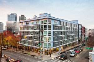 Three20 Apartments exterior street corner, Seattle, WA