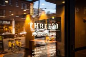 Three20 Apartments name graphic window art