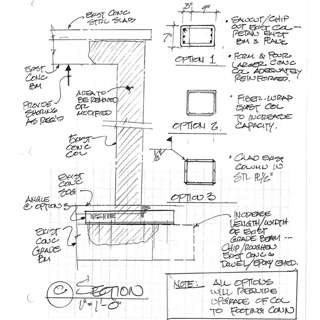 Cedar Park Elementary School structural details closeup