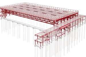 Northwest Airplane Hangar BIM model exterior