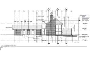 University of Puget Sound Welcome Center East Exterior Elevation drawing