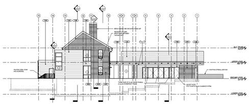 University of Puget Sound Welcome Center elevation drawing
