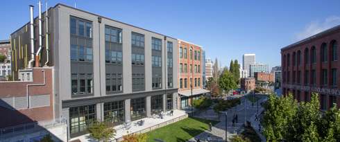University of Tacoma Paper & Stationary exterior from courtyard