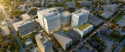 Swedish Medical Center First Hill Campus aerial view