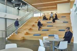 Northwest Kidney Center Burien Headquarters interior stadium seating