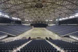 Tacoma Dome Sports and Convention Center bleachers under the Dome