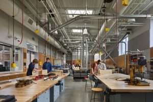 Bainbridge Island High School shop garage