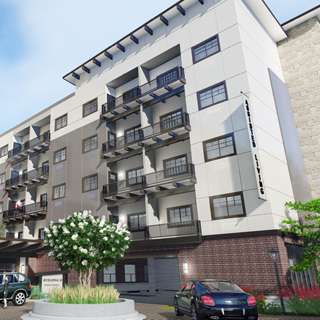 Belle Harbour Senior Living exterior closeup rendering, Bellevue, WA