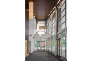 Bonney Lake High School Performing Arts Center interior lobby, Bonney Lake, WA