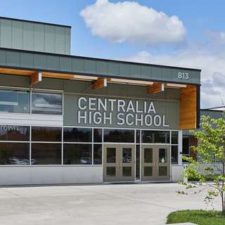 Centralia High School exterior entrance, Centralia, WA