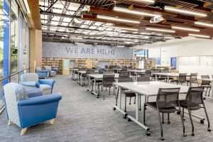 Hillsboro High School Renovation library study area, Hillsboro, Oregon