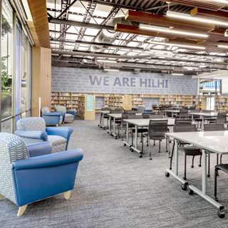 Hillsboro High School Renovation library study area, Hillsboro, OR