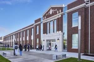 Highline High School with brick and masonry, Burien, WA