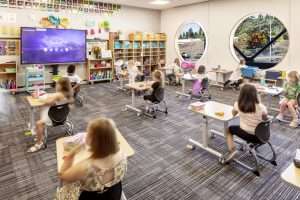 Kalama Elementary School students in classroom