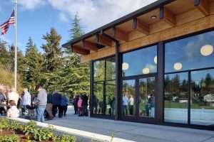 Roy H. Murphy Community Center exterior plaza, Fircrest, WA
